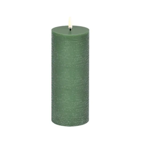 Uyuni Lighting - Bloklys LED 7,8x20,3 cm Olive Grøn/Rustic