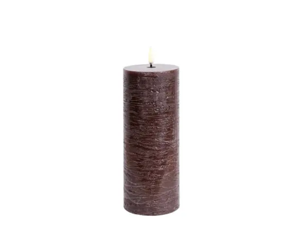 Uyuni Lighting - Bloklys LED 7,8x20,3 cm Rustic Brown