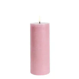 Uyuni Lighting - Bloklys LED 7,8x20,3 cm Rustic Dusty Rose