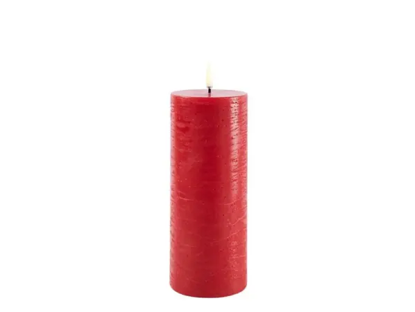 Uyuni Lighting - Bloklys LED 7,8x20,3 cm Rustic Red
