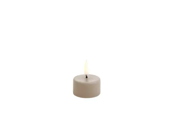 Uyuni Lighting - Fyrfadslys LED m/Batteri 3,9 x 2,1 cm Sandstone