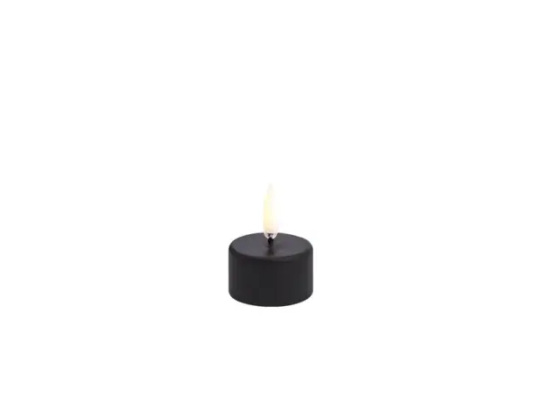 Uyuni Lighting - Fyrfadslys LED m/Batteri 4 x 2,1 cm Plain Black