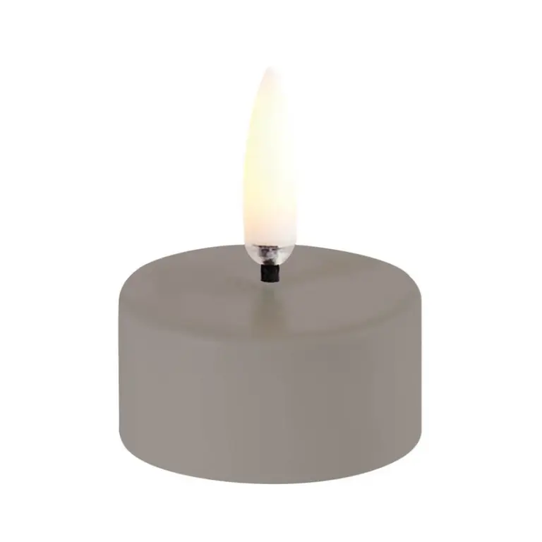 Uyuni Lighting - Fyrfadslys LED m/Batteri 4 x 2,1 cm Sandstone