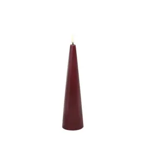 Uyuni Lighting - Keglelys LED 5,8x21,5 cm Wine Rød/Smooth