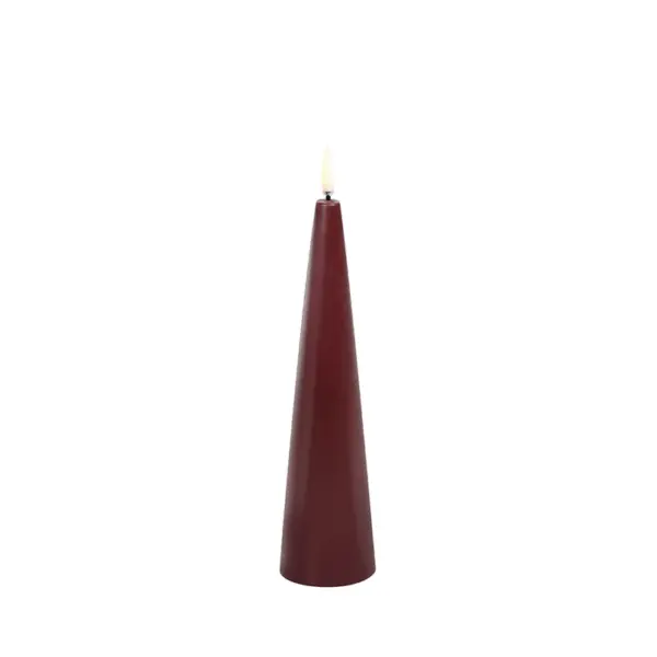 Uyuni Lighting - Keglelys LED 5,8x21,5 cm Wine Rød/Smooth