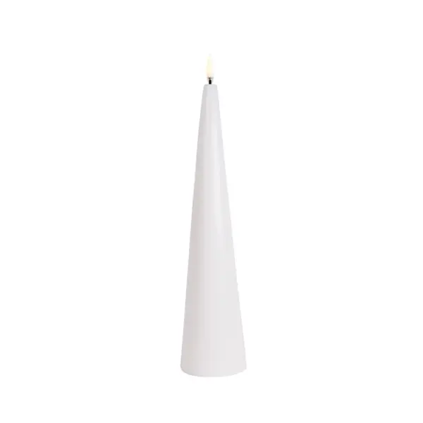Uyuni Lighting - Keglelys LED 6,8x30 cm Nordic Hvid/Smooth
