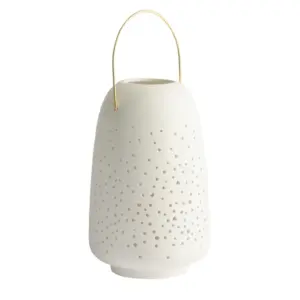 Uyuni Lighting - Keramisk lygte, 15 x 24 cm, hvid