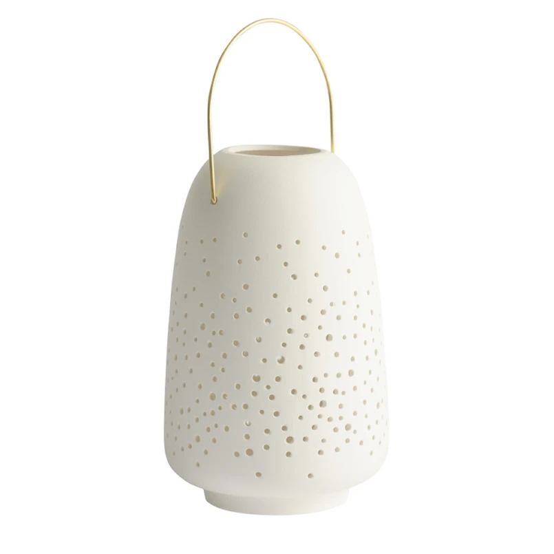 Uyuni Lighting - Keramisk lygte, 15 x 24 cm, hvid