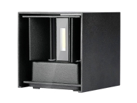 V-TAC VT-759-B-N 217078 LED-udendørs vægbelysning GU10 EEK: E (A - G) 5 W LED (RGB) Sort