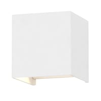 V-TAC firkantet udendørs LED væglampe, IP65, 5W, 660lm, 3000K, justerbar lysspredning, hvid