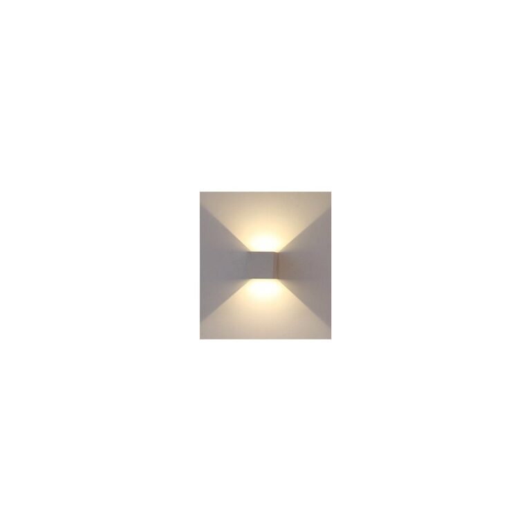 V-Tac 12W LED grå væglampe - Firkantet, justerbar spredning, IP65 udendørs, 230V, inkl. lyskilde