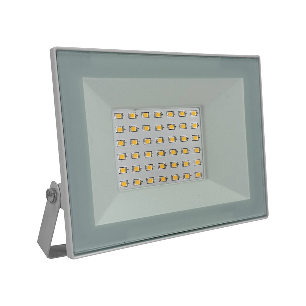V-Tac 30W LED projektør - Hvidt hus, 4000K