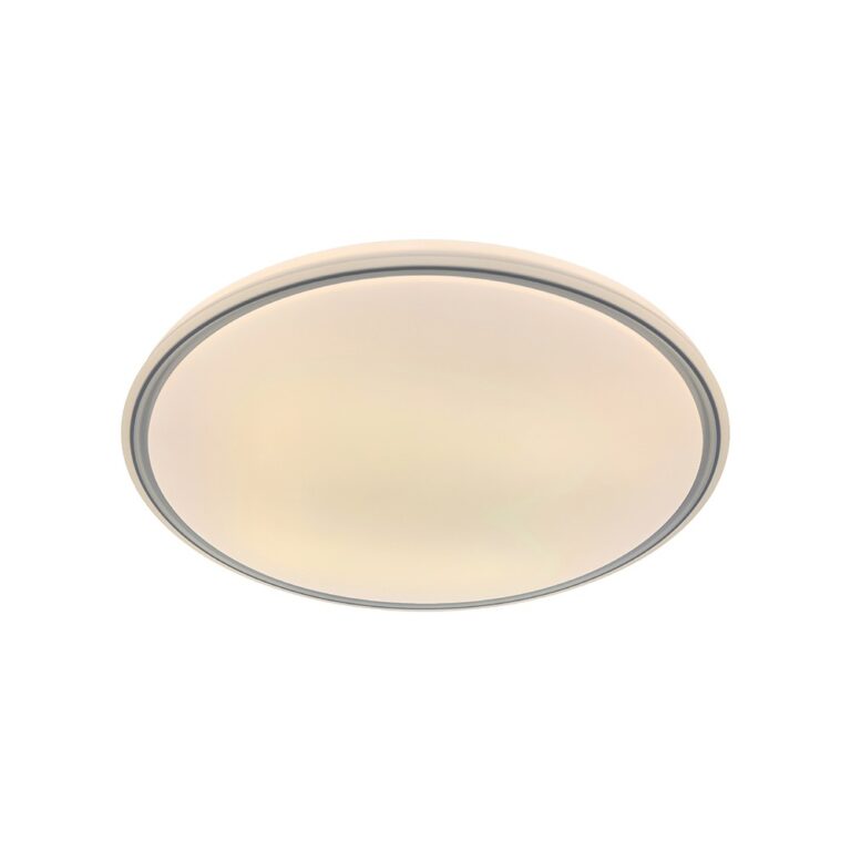V-Tac 30W/60W/30W LED loftlampe med fjernbetjening - 3-i-1 CCT, dæmpbar, grå ring, inkl. lyskilde