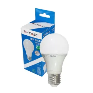 V-Tac 8.5W LED pære - 200 grader, A60, E27