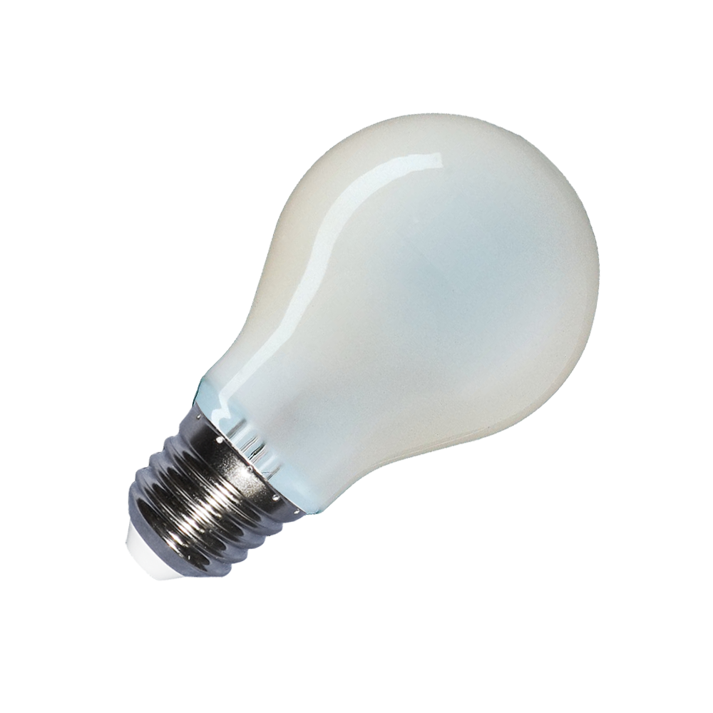 V-Tac 8W LED pære - Kultråd, matteret, A67, E27