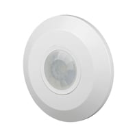 V-Tac LED bevægelsessensor til påbygning, hvid, PIR infrarød, IP20 indendørs, 360 graders spredning, 400W belastning, Ø102 mm