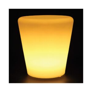 V-Tac RGB LED potteskjuler - Genopladelig, med fjernbetjening, 28x28x29 cm