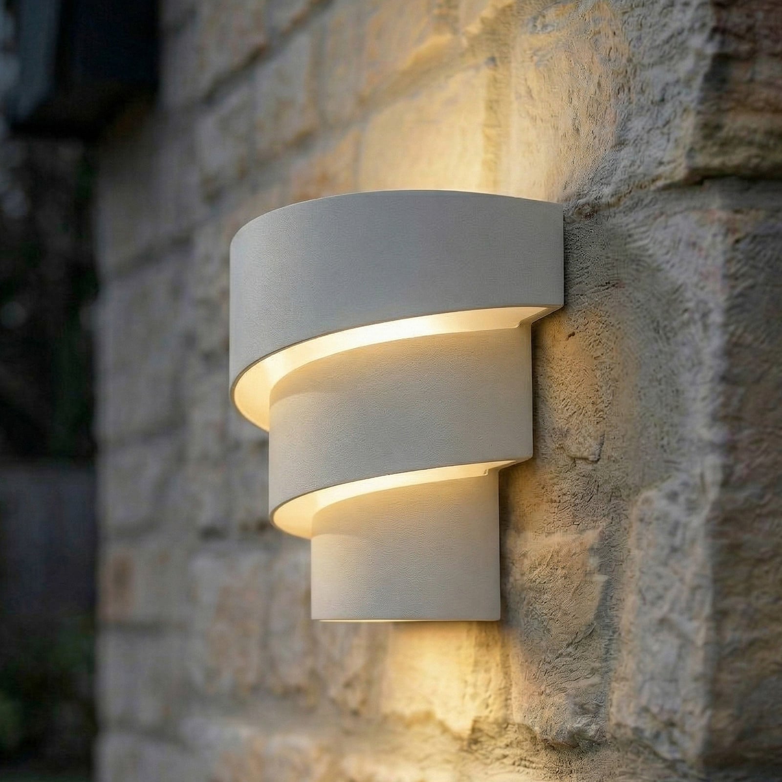 Valir udendørs LED-væglampe, IP54, hvid, 18 cm - Lindby - Terrasse - Design - Aluminium