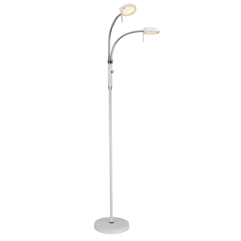 Vegas Gulvlampe 2-arme Hvid
