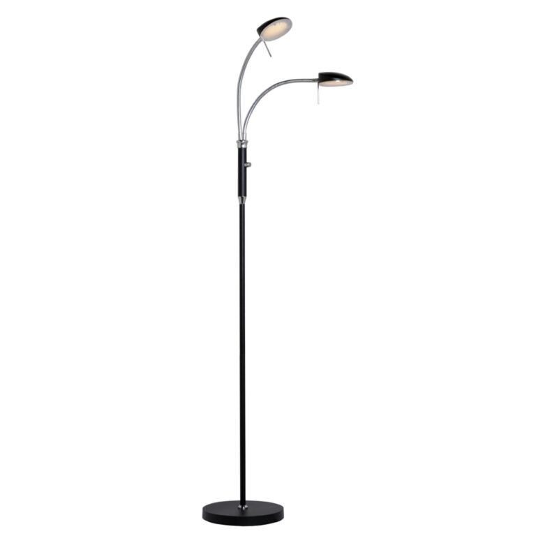 Vegas Gulvlampe 2-arme Sort