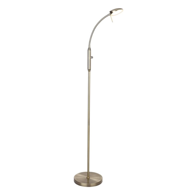 Vegas Gulvlampe Dæmper Antique Messing