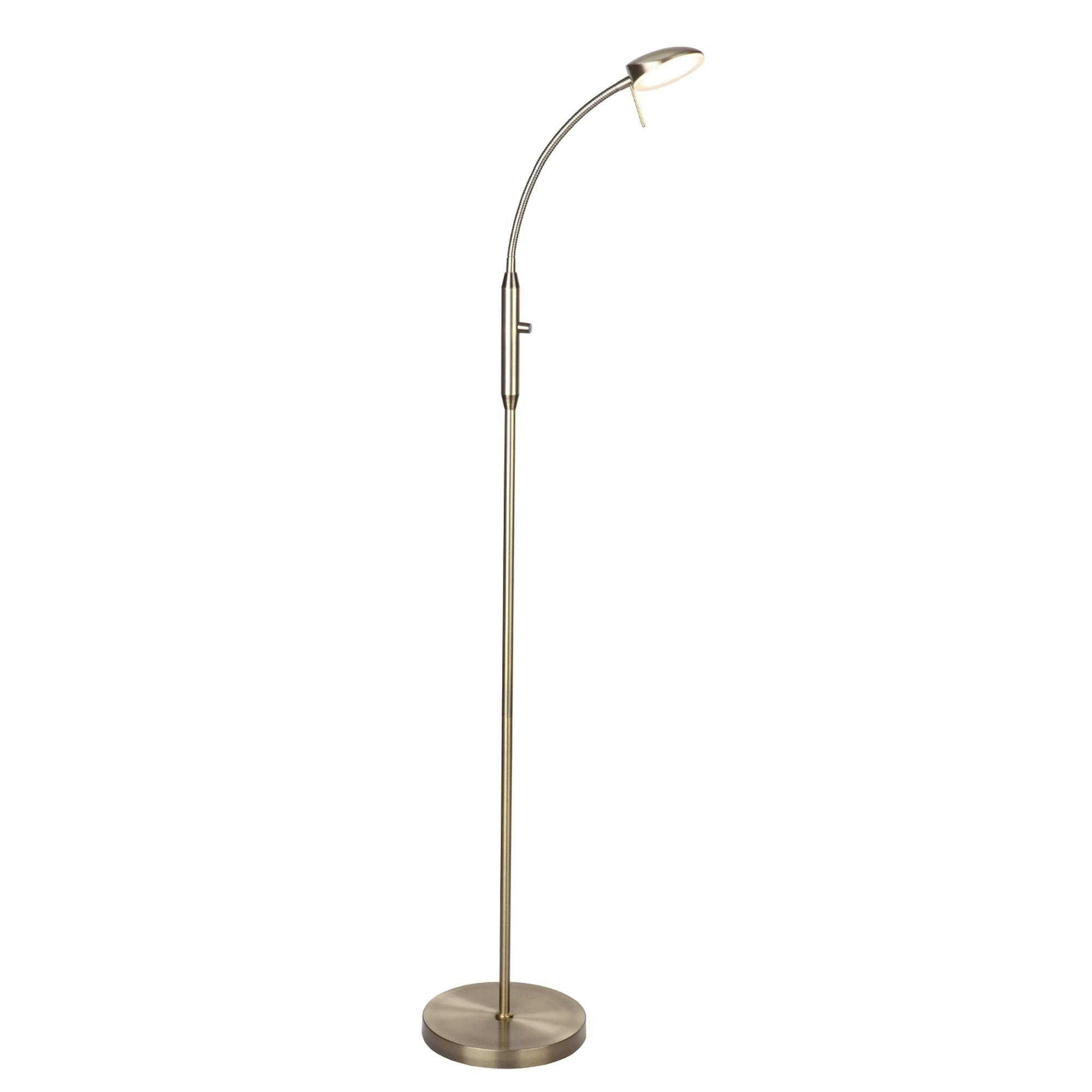 Vegas Gulvlampe Dæmper Antique Messing