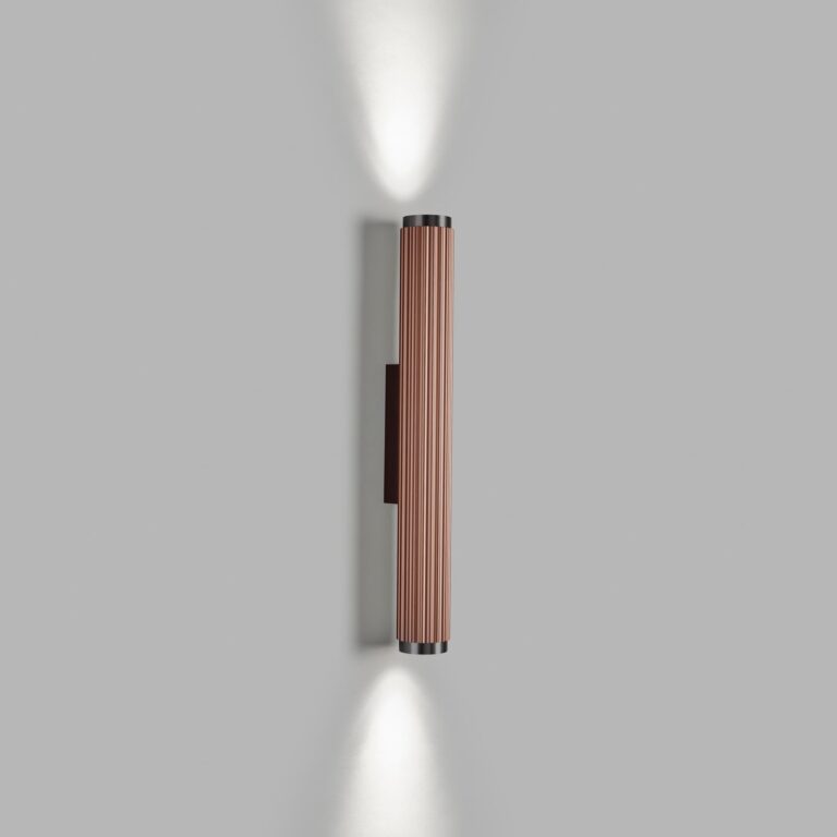Velvet W1 Switch Tune LED-væglampe i rosaguld - LIGHT-POINT - Stue - Moderne - Aluminium - Med én lyskilde
