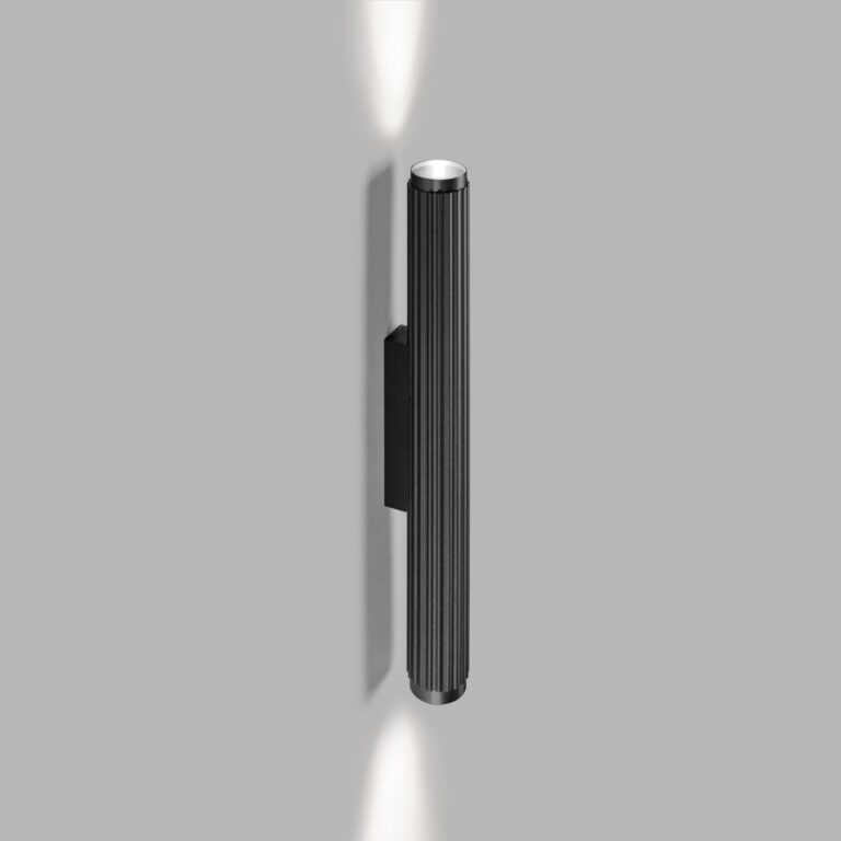 Velvet W1 Switch Tune LED-væglampe, sort - LIGHT-POINT - Stue - Moderne - Aluminium - Med én lyskilde