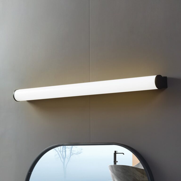 Vilmara LED Væglampe IP44 Sort/Hvid - Lucande - Badeværelse - Aluminium - Kantet