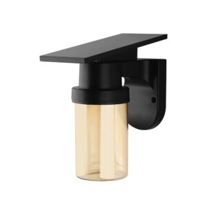 Vt-11148cct LED væglampe 0,9W - sol, 3-i-1, sort, IP54, med fjernbetjening