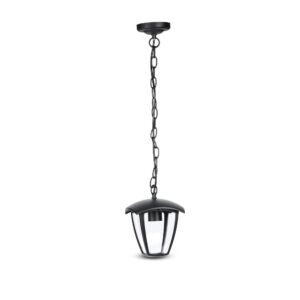 Vt-735 loftlampe E27 - til udendørs brug, sort