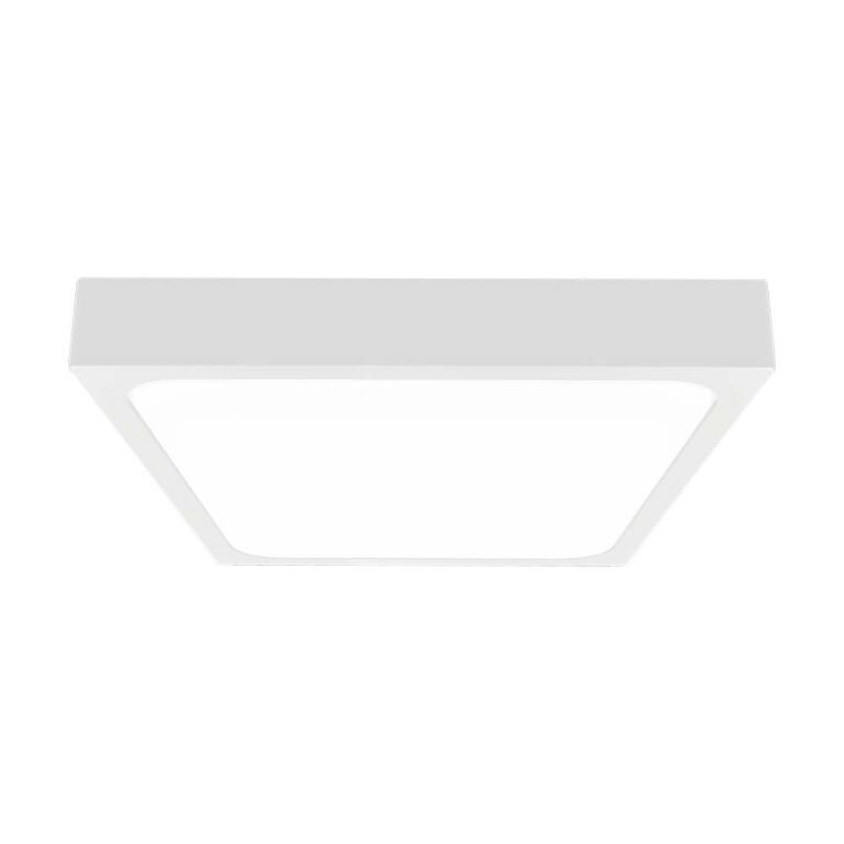 Vt-8624S LED loftlampe 24W - med mikrobølgesensor 4000K firkantet hvid ramme IP44