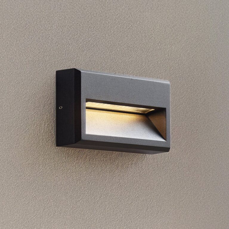 Weno udendørs LED-væglampe, sort, aluminium, IP65 – Lucande - Altan - Moderne - Plafond