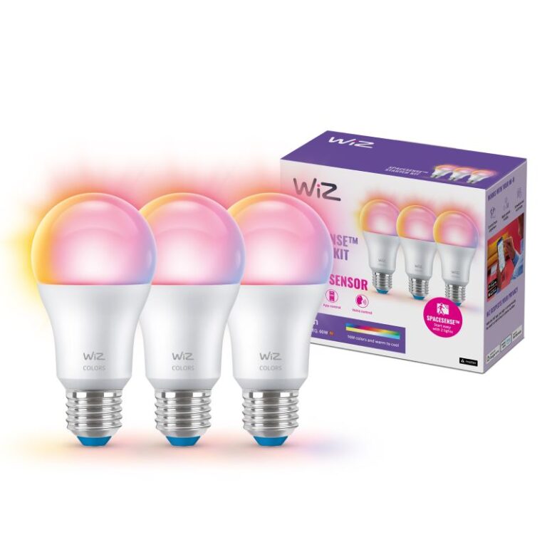 WiZ Color LED Standardpære E27 60W 3-pak