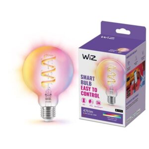 WiZ Filament Globe G95 6,3W RGB E27, klar