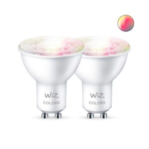 WiZ GU10 LED spotpære - farver + hvid - 2-pak