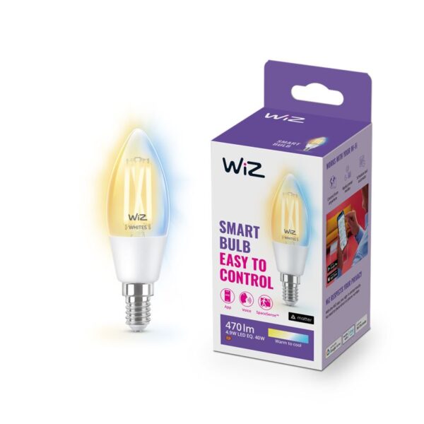 WiZ Pære Filament Klar - E14 40W - 929003017601