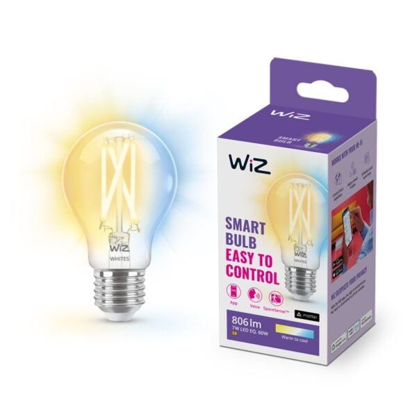 WiZ Pære Filament Klar - E27 60W - 929003017201