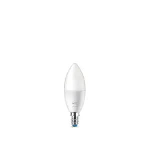 WiZ - Pære Smart Color 4,9W 470lm 2200-6500K Kerte E14