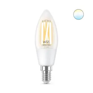 WiZ - Pære Smart TW 4,9W 2700-6500K Stearinlys Clear E14