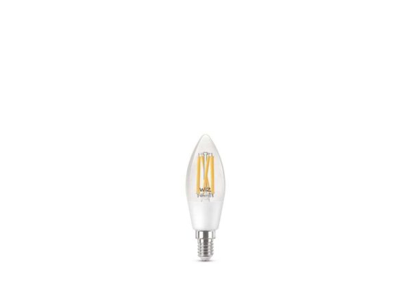 WiZ - Pære Smart TW 4,9W 470lm 2700-6500K Kerte Clear E14