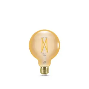 WiZ - Pære Smart TW Amb. 7W 640lm 2000-5000K Globe Gold E27