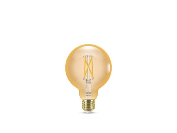 WiZ - Pære Smart TW Amb. 7W 640lm 2000-5000K Globe Gold E27