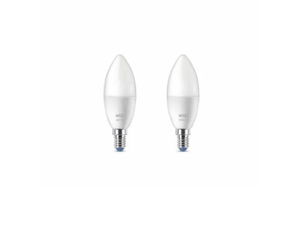 WiZ - Pærer Smart TW 4,9W 470lm 2700-6500K 2-pak Kerte E14