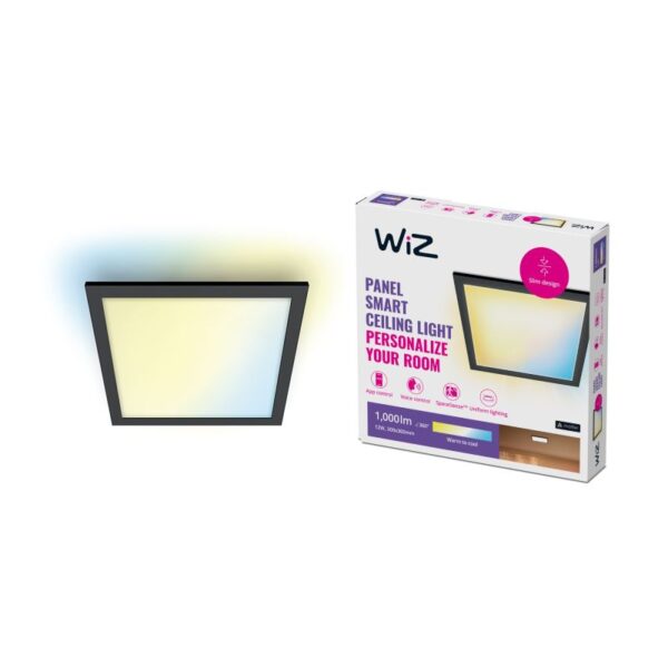 WiZ Panel Ceiling SQ 12W Black 27-65K TW