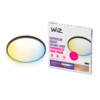 WiZ SuperSlim plafond, 43 cm, 2450lm, Tunable White, 22W, WiFi/Matter, Sort