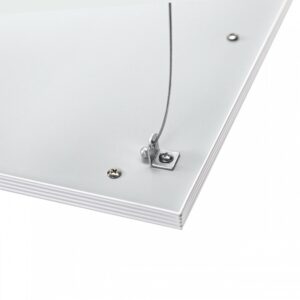 Wireophæng til 60x60 og 30x120 LED paneler - 4 stk. sæt, 100cm, sølv, justerbar, til nedhængning