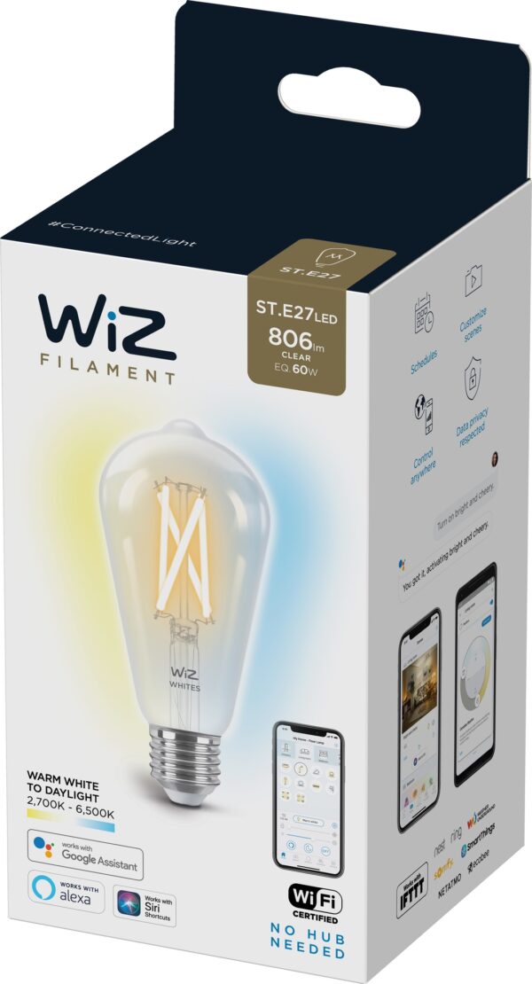 Wiz Light LED-pære 7W E27 871869978717200
