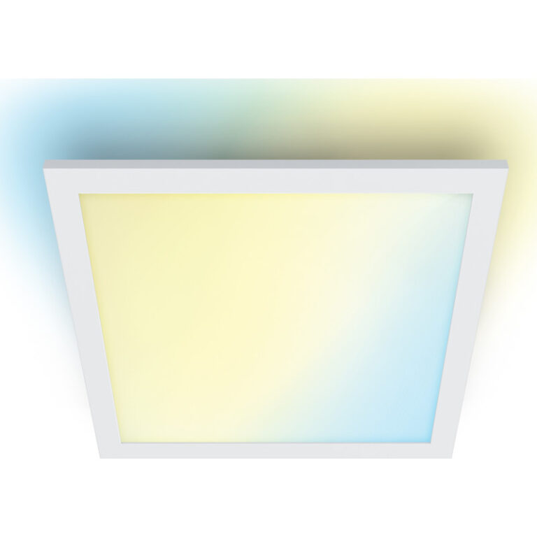 Wiz Superslim panel, justerbar hvid, hvid, 60x60 cm