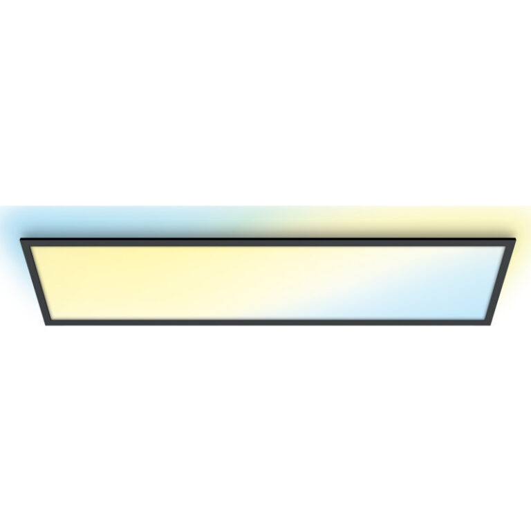 Wiz Superslim panel, justerbar hvid, sort, 120x30 cm